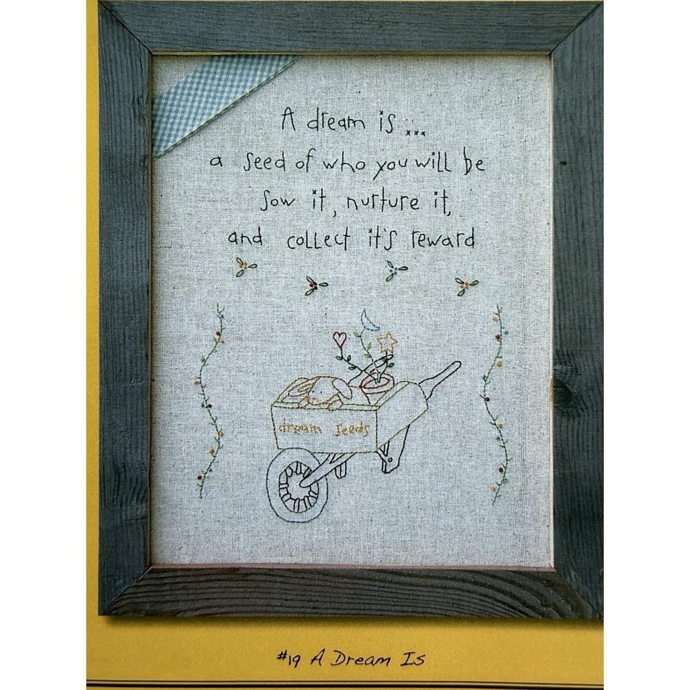 Nutmeg Hare Stitchery Pattern ~ A DREAM IS # 19